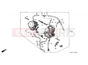 HONDA XRV750N Africa Twin 750 1992 E-18 CARBURETOR (ED.)