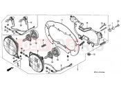 HONDA XRV750N Africa Twin 750 1992 F-1 HEADLIGHT