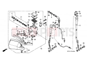 HONDA XRV750N Africa Twin 750 1992 F-4 FRONT MASTER CYLINDER