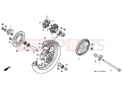 HONDA XRV750N Africa Twin 750 1992 F-13 REAR WHEEL