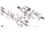 HONDA XRV750N Africa Twin 750 1992 F-20 FOOTREST