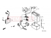 HONDA XRV750N Africa Twin 750 1992 F-27 BATTERY