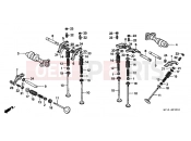 HONDA XRV750V Africa Twin 750 1997 E-3 CAMSHAFT / VALVE