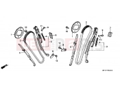 HONDA XRV750V Africa Twin 750 1997 E-4 TIMING CHAIN ​​/ TENSIONER