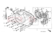 HONDA XRV750V Africa Twin 750 1997 E-6 RIGHT CRANKSHAFT COVER