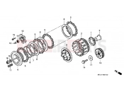 HONDA XRV750V Africa Twin 750 1997 E-7 CLUTCH