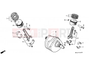 HONDA XRV750V Africa Twin 750 1997 E-14 CRANKSHAFT / PISTON