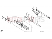 HONDA XRV750V Africa Twin 750 1997 E-16 TRANSMISSION DRUM