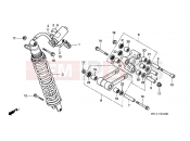 HONDA XRV750V Africa Twin 750 1997 F-23 REAR SHOCK ABSORBER