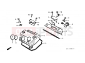 HONDA XRV750X Africa Twin 750 1999 E-1 VALVE COVER
