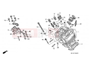HONDA XRV750X Africa Twin 750 1999 E-2 FRONT CYLINDER HEAD