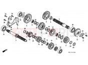 HONDA XRV750X Africa Twin 750 1999 E-15 TRANSMISSION