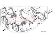 HONDA XRV750X Africa Twin 750 1999 F-1 HEADLIGHT