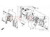 HONDA XRV750X Africa Twin 750 1999 F-9 FRONT BRAKE CALIPER
