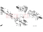 HONDA XRV750X Africa Twin 750 1999 F-20 FOOTREST