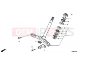 HONDA CRF80FB CRF80F 2011 F-3 STEERING WHEEL