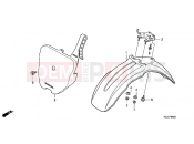 HONDA CRF80FB CRF80F 2011 F-4 FRONT FENDER