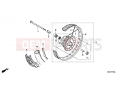 HONDA CRF80FB CRF80F 2011 F-7 FRONT WHEEL