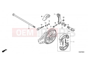 HONDA CRF80FB CRF80F 2011 F-8 REAR BRAKE PANEL