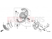 HONDA CRF80FB CRF80F 2011 F-9 REAR WHEEL