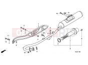 HONDA CRF80FB CRF80F 2011 F-14 EXHAUST DRUM