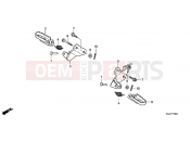 HONDA CRF80FB CRF80F 2011 F-16 FOOTREST