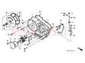 HONDA SLR650W SLR 1998 E-6 RIGHT CRANKSHAFT COVER