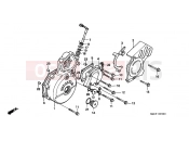 HONDA SLR650W SLR 1998 E-9 LEFT CRANKSHAFT COVER