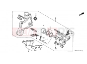 HONDA SLR650W SLR 1998 F-12 REAR BRAKE CALIPER