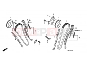 HONDA XL700VB TRANSALP 2011 E-4 TIMING CHAIN ​​/ TENSIONER