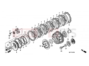 HONDA XL700VB TRANSALP 2011 E-7 CLUTCH