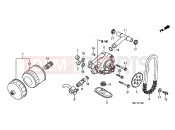 HONDA XL700VB TRANSALP 2011 E-13 OIL FILTER / OIL PUMP