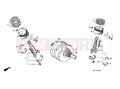 HONDA XL700VB TRANSALP 2011 E-15 CRANKSHAFT / PISTON