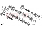 HONDA XL700VB TRANSALP 2011 E-16 TRANSMISSION