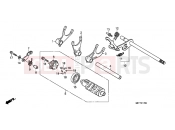 HONDA XL700VB TRANSALP 2011 E-17 TRANSMISSION DRUM