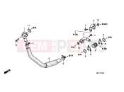 HONDA XL700VB TRANSALP 2011 E-18 WATER PIPE