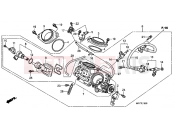 HONDA XL700VB TRANSALP 2011 E-19 THROTTLE HOUSING