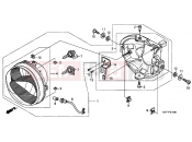 HONDA XL700VB TRANSALP 2011 F-1 HEADLIGHT