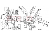 HONDA XL700VB TRANSALP 2011 F-6 STEERING BAR PIPE / UPPER BRIDGE