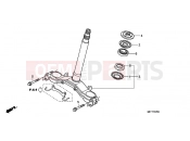 HONDA XL700VB TRANSALP 2011 F-7 STEERING WHEEL