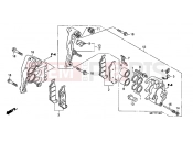 HONDA XL700VB TRANSALP 2011 F-10 FRONT BRAKE CALIPER