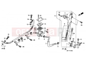 HONDA XL700VB TRANSALP 2011 F-12 REAR MASTER CYLINDER