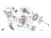 HONDA XL700VB TRANSALP 2011 F-15 REAR WHEEL