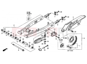 HONDA XL700VB TRANSALP 2011 F-23 SWING ARM