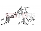 HONDA XL700VB TRANSALP 2011 F-32 RADIATOR