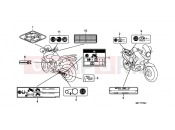 HONDA XL700VB TRANSALP 2011 F-35-1 WARNING LABEL (2)