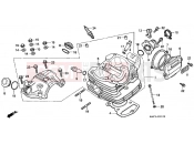 HONDA NX125K Transcity 1989 E-1 CYLINDER HEAD
