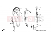HONDA NX125K Transcity 1989 E-3 TIMING CHAIN ​​/ TENSIONER