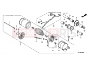 HONDA NX125K Transcity 1989 E-10 STARTER ENGINE