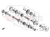 HONDA NX125K Transcity 1989 E-13 TRANSMISSION